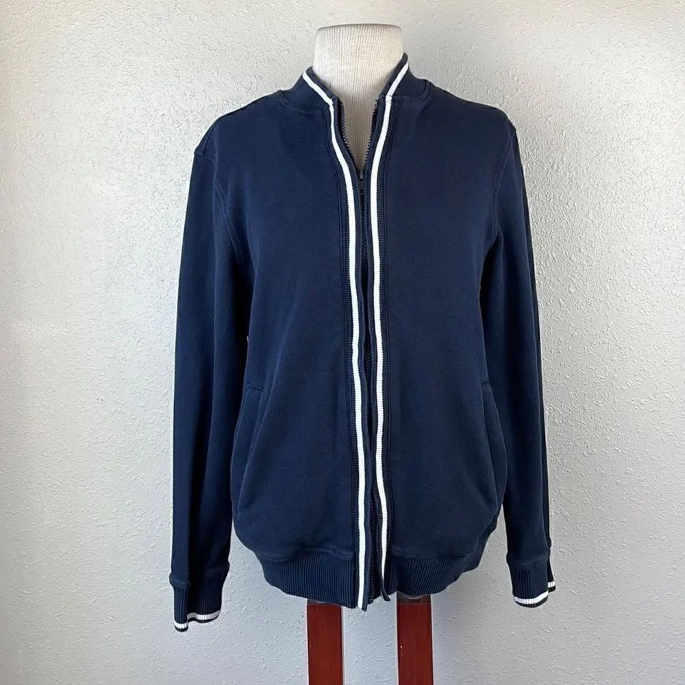 Merona Blue Full Zip Jacket Size S EUC